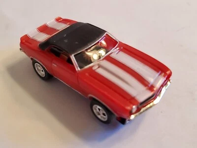 CAMARO CONV. ROJO/BLANCO ST, ULTRA G, HO TJET SLOT CAR, CROMO CRAIGS NEUMÁTICOS NUEVOS Foto 1 de 4