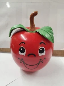 1972 Fisher Price HAPPY APPLE Musical Chime Wobble Baby Toy | Long Stem - Picture 1 of 14