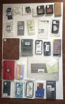 Iphone/Samsung/Ipad/Apple Computer/Apple Watch/Air Pod/Air Tag Case Lot Bulk.... - Image 1 of 4