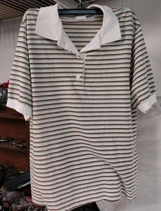 Vintage Damen Wrangler Shirt Gr. Lg gestreift Kurzarm Oberteil Hergestellt in den USA - Bild 1 von 10