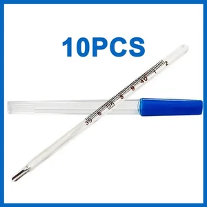 Thermomete Glas für den Heimgebrauch oral axial Erwachsene Kinder Dreieck Körper 1ml - Bild 1 von 11