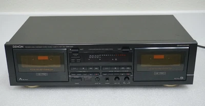DENON DRW-840 Estéreo Doble Cassette Deck Reproductor Grabador HX PRO Prueba Funcionando (381 Foto 1 de 4