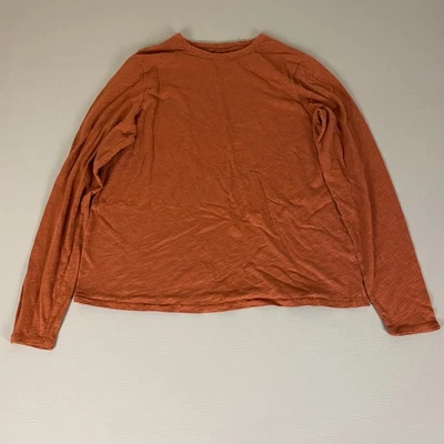 Old Navy Everywear T-Shirt Women's Large Tall Orange Long Sleeve Casual Top - Image 1 of 4