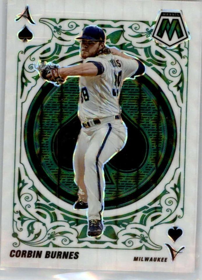 2022 Panini Mosaic GREEN MOSAIC PRIZMS Baseball Cards Pick From List 201-Inserts - Image 1 of 1