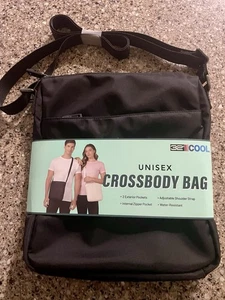 32 GRAD COOLE UNISEX CROSSBODY TASCHE SCHWARZ - Bild 1 von 2