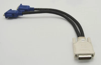 Convertisseur DVI-D vers 2 VGA Dual Link 24+1 mâle vers femelle double - Photo 1/3