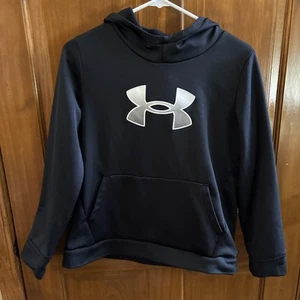 Boys Under Armour STORM Logo Hoodie Sweatshirt Pullover Loose Fit Youth XL 18-20 - Picture 1 of 5