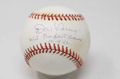Don Larsen Signed Auto Baseball PSA/DNA Yankees WS Perfect Game 10-8-5 ID:444843 - Image 1 of 4
