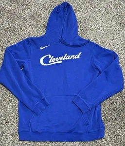 Nike Cleveland Cavaliers City Edition Blue NBA Hoodie Cavs Pullover Medium - Picture 1 of 3