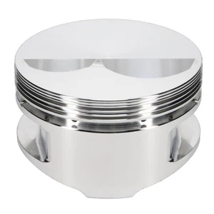 JE Pistons 242886 Forged Flat Top Pistons for Chevrolet Small Block 400 4.125" - Picture 1 of 10