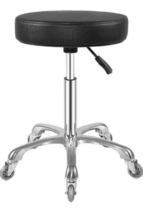 Rolling Stool with Wheels, Heavy Duty Hydraulic Stool for Shop Guitar Lab Tattoo - Picture 1 of 7