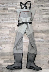 Frogg Toggs Hellbender Felted Boot Foot Chest Waders Men's 10 Women's 12 - Nice - Picture 1 of 13