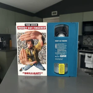 RARE Freddy Got Fingered VHS 2001 Tom Green - Blockbuster - Blue Tape - Tested - Picture 1 of 2