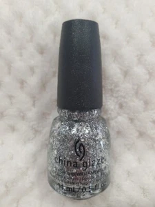 China Glaze Nail Polish “ she's icy ” 0.5 Fl Oz clear with holographic flake - Picture 1 of 2
