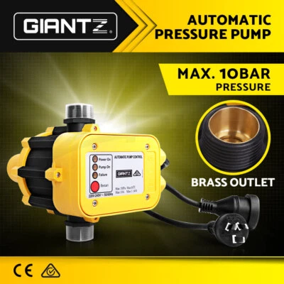 Giantz Water Pressure Pump Controller Auto Switch Control Electric Yellow - image 1 of 4