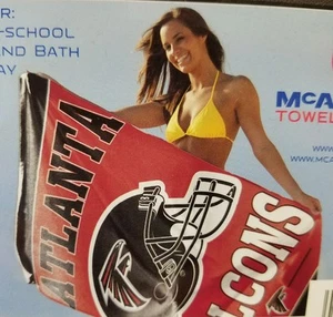 BEACH TOWEL 30x60 - Atlanta Falcons HORIZONTAL LOGO - Picture 1 of 1
