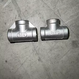 2 neue 3/8-150 304 Edelstahl T-Stück Fitting 3/8" Markenlos ohne Box - Bild 1 von 3