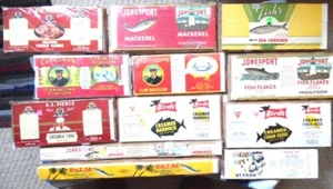 1200 Vintage SEAFOOD labels, 12 diff & 100 of ea, all mint, reduced again! - Picture 1 of 5