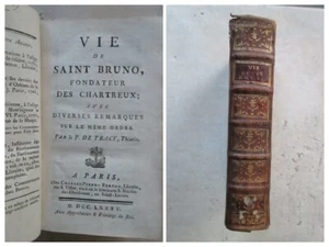 VIE DE SAINT BRUNO fondateur des Chartreux, 1785. Ex dono Destutt de Tracy - Picture 1 of 24