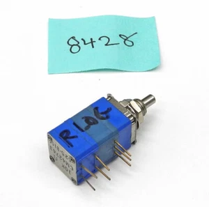 NOS Clarostat 10K 1/4" / 1/8" Rev Log Conductive Plastic Pot w/SPST Switches. PD - Picture 1 of 1
