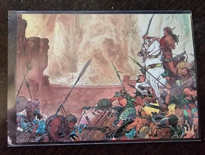 1995 CONAN III ALL-CHROMIUM LIMITED EDITION MEDALLION CARD #2438 COMIC IMAGES - Bild 1 von 2