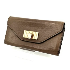 Chloe Wallet Gray Leather Purse Auth - Bild 1 von 24