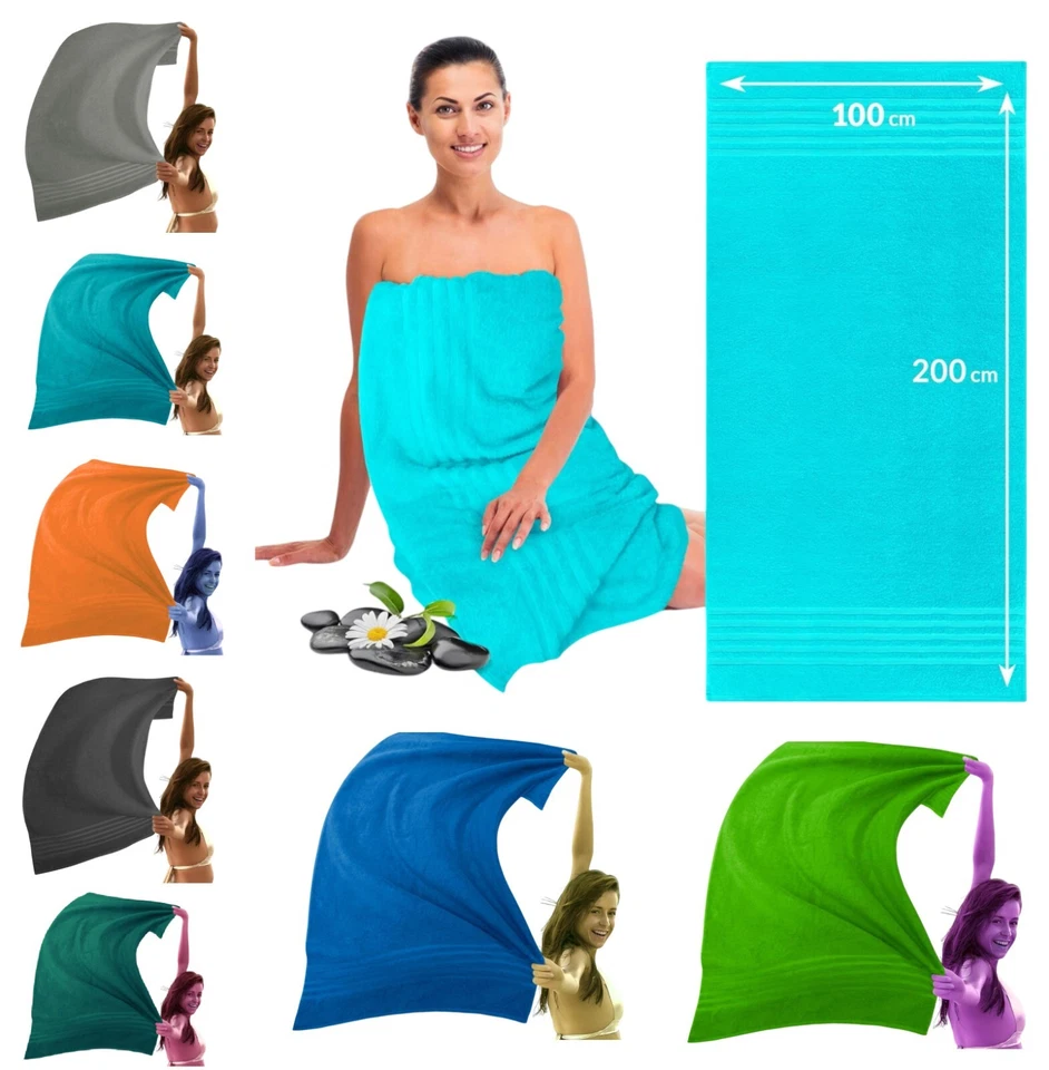 2 X Big Super Extra Large Jumbo Bath Sheet 100% Egyptian Cotton XXXL Bath Towels - Image 1 of 1