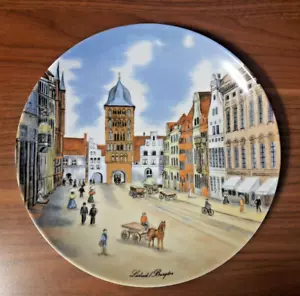 Wandteller Lübeck - Das Burgtor - Porzellan Berg - Serie 3 - Kaiser W. Germany - Bild 1 von 6