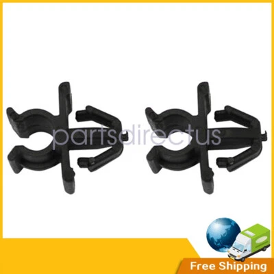 2 Pcs Car Hood Support Prop Rod Holder Clip 65722-JA000 FOR Nissan Plastic Black - Image 1 of 4
