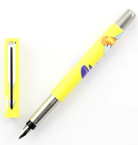 Parker Vector Fountain Pen in Yellow 1998 Warner Bros with M-nib (paint damage) - Picture 1 of 10