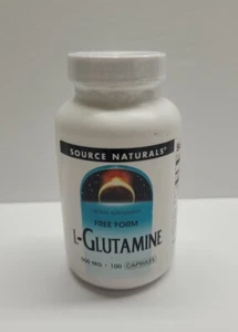 Source Naturals Free Form L-Glutamine 500 mg 100 Caps - Picture 1 of 3