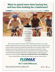 FLOMAX Bicycling Boehringer Ingelheim 2007 ganzseitige Print Magazinanzeige - Bild 1 von 4