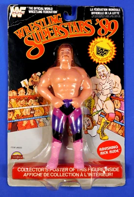 WWF LJN GRAND TOYS RAVISHING RICK RUDE TARJETA NEGRA LUCHA LIBRE SUPERESTRELLAS 1989 Foto 1 de 4