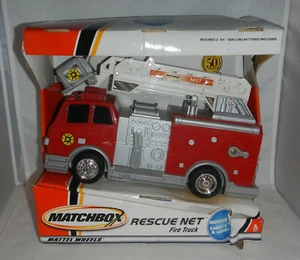 Matchbox Rescue Net Fire Truck Hook & Ladder Truck Battery Operated - Picture 1 of 5