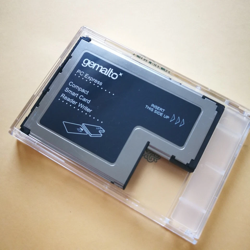 NEW Lenovo Gemalto 54mm ExpressCard Smart Card Writer Reader FRU 41N3043 RDF12 - Image 1 of 4