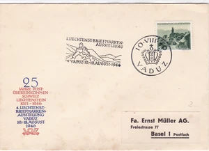 Liechtenstein 1946 Vaduz stamps cover R20512 - Picture 1 of 2