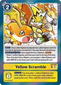 Yellow Scramble - LM-029 NM - Digimon TCG - Picture 1 of 1