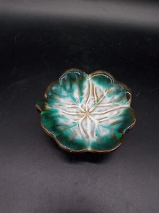 Art Pottery 4 Leaf Clover Trinket Dish - Picture 1 of 2