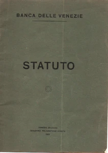 mx02 1925 Banca delle Venezie - STATUTO - Bild 1 von 1