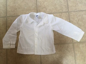 gap girls white long-sleeve cotton blouse size 4xl - Picture 1 of 6