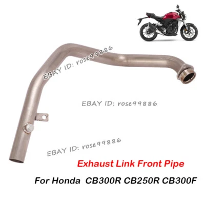 For Honda CB300R CB300R CB250R Motorcycle Slip Exhaust Header Pipe Titanium - Image 1 of 4
