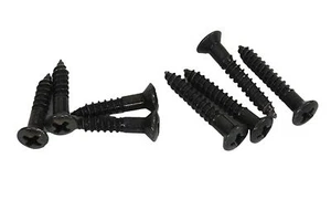 #3 x 5/8 Zoll (4), x 1/2 Zoll (4) Gitarre Pickup Befestigungsring Schrauben - schwarz - Menge 8 - Bild 1 von 1