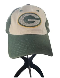 Green Bay Packers Womens Hat Cap NFL Football Strapback Sequin Logo Green Khaki  - Picture 1 of 6