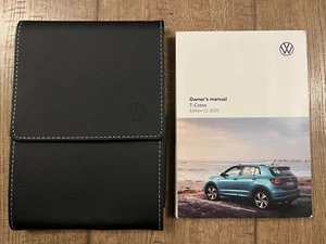 VW VOLKSWAGEN T-CROSS OWNERS MANUAL AND WALLET 2018-2024 HANDBOOK *FREE POSTAGE* - Picture 1 of 1