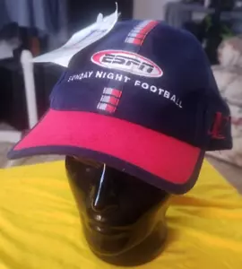 ESPN SUNDAY NIGHT FOOTBALL LOGO ATHLETIC HAT / CAP NWT ADJUSTABLE - Picture 1 of 6