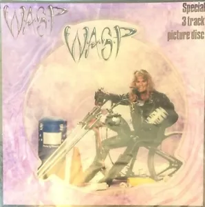 W.A.S.P. (WASP) Mean Man Vinyl Record 7 Inch Capitol 1989 & Shaped Picture Disc - Picture 1 of 4
