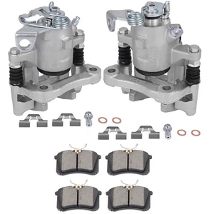 Brake Rear Calipers w/ Bracket & Ceramic pads For 2000-2005 Volkswagen Jetta - Picture 1 of 1