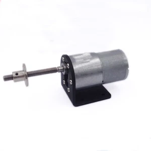 DC12V 24V JGB37-3530 Speed Reduction Gear Motor with Bracket Screw Shaft M6x58mm - Picture 1 of 8