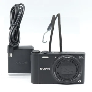 SONY Cyber Shot DSC-WX350 Black Digital Camera Japanese language only Used - Picture 1 of 10