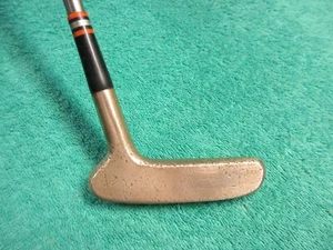 Vintage Wilson Sam Snead Pay-Off Brass Putter- 35"- Leather Grip - All Original! - Picture 1 of 9
